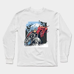 Armored viking princess Long Sleeve T-Shirt